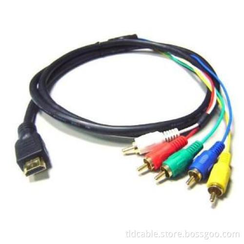 HDMI to 5RCA Cable for HDTV